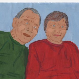 "Мои любимые бабушка и дедушка"