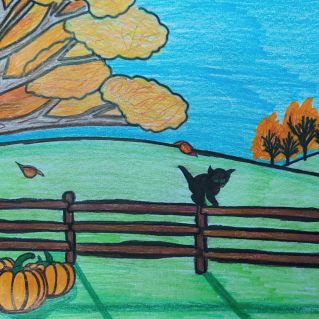 Рисунок "Осенний день"