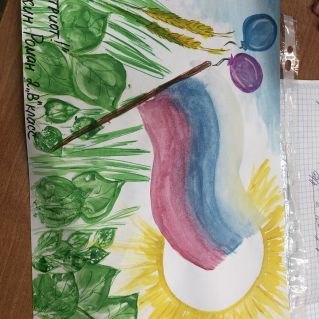 рисунок на тему   "Я - патриот!"