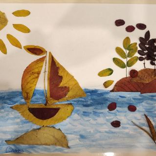 Кораблик из осени