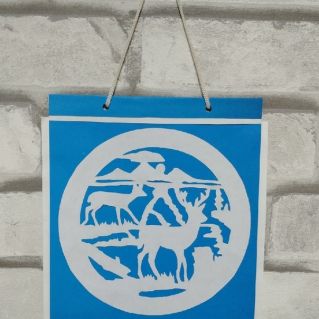 Вытынанка "Лесной олень"