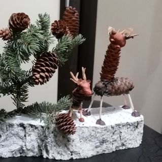 Осенью в хвойном лесу