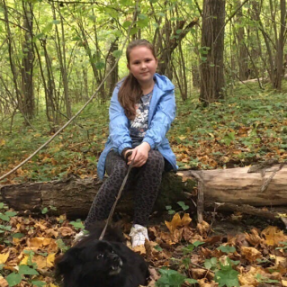 Моя красивая пушистая собачка