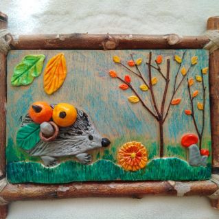 "Ёжик на лесной опушке"