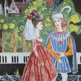 Техника пуантализм " Готика"