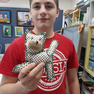 Котик - в горошек животик.