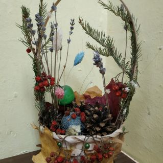 "Корзина с ёжиком"