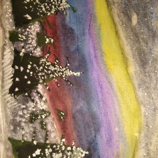 "Северное сияние в моём родном краю"