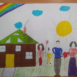 "Семейная поездка в деревню".