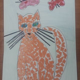 Аппликация "Мой друг-белка"