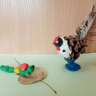 "Петушок и гусеничка"