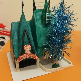 Макет любимого места в городе Челябинск "Кукольный театр"