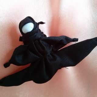 Тряпичная кукла из отрезков ткани "Ниндзя"