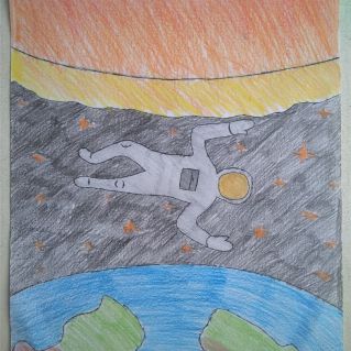 Рисунок "Между небом и Землёй"