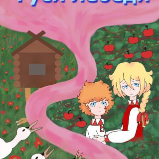 Обложка к сказке "Гуси-лебеди"