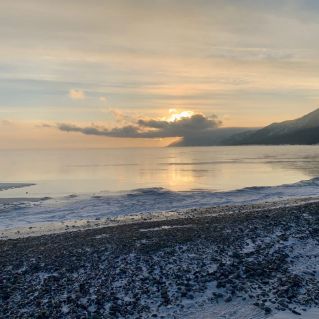 Закат на Байкале