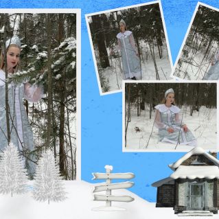 Маскарадный костюм Снегурочки