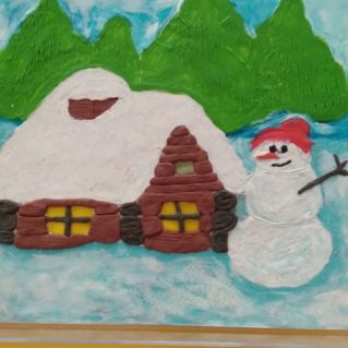 "Снеговик в гостях"