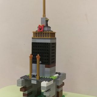 Постамент тёмного мира Майнкрафт.