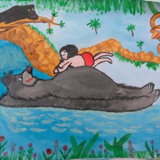 Маугли и медведь