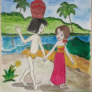 Маугли в деревне