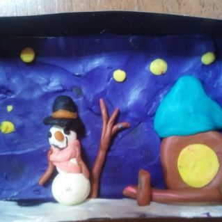 сказка в коробочке "Снеговик"