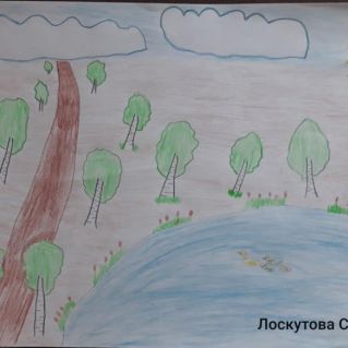 Творческая работа  "Русские берёзки"