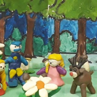 "Как рождается волшебный мир" (создание декорации для будущего мультфильма)