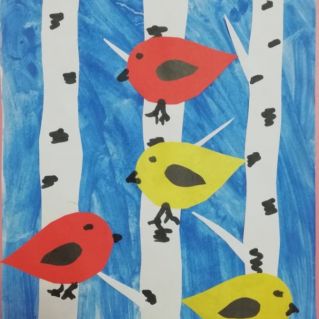 Зимующие птички - снегири и синички