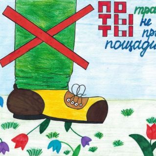 По траве ты не ходи, ты природу пощади!