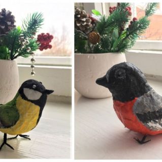 Прилетели птицы - снегири, синицы