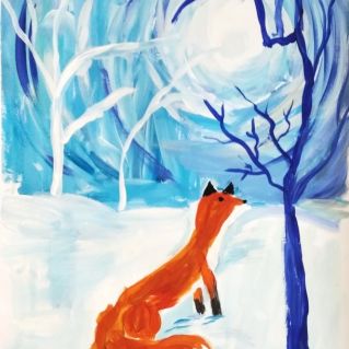 На зимней прогулке