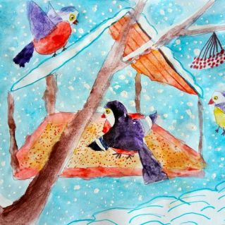 Птицы в нашем дворе