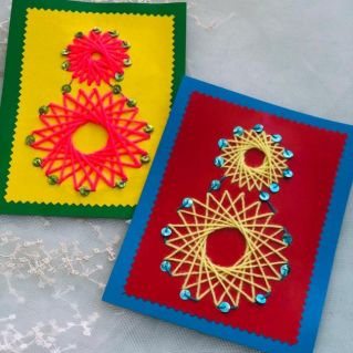 "8 марта" (техника Изонить)