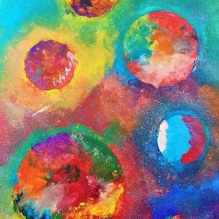 Мой гуашевый космос