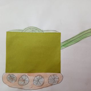 Аппликация с дорисовыванием.