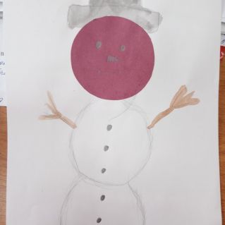 Аппликация с дорисовыванием.