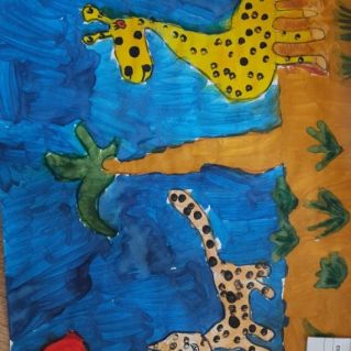 "Жираф и гепард"