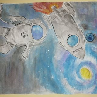 "В открытом космосе"