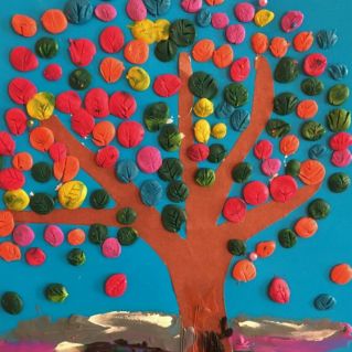 "В мире ярких красок". Пластилиновая живопись.