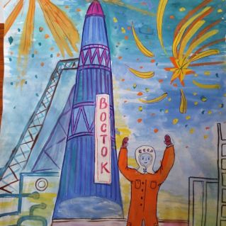 Ю.Гагарин --первый человек в космосе