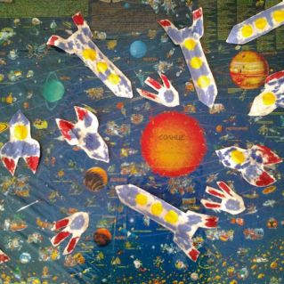 Коллаж «Если очень захочу, быстро к звездам полечу!»