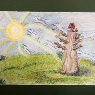 Цветная графика "Сказка о Сэргэ"