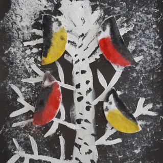 "Снегири на дереве"