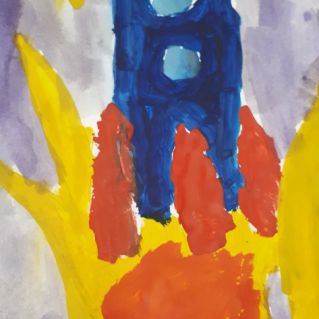 "Взлет ракеты в космос"