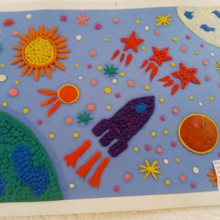 Коллективная работа "Полёт на луну"