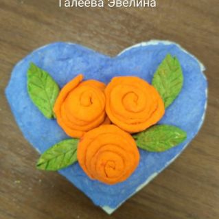 Лепка из теста "С Днём матери!"