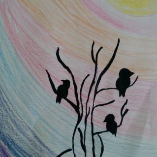 Птицы на заре