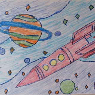 Ракета в космосе