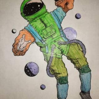 Рисунок «В открытом космосе»